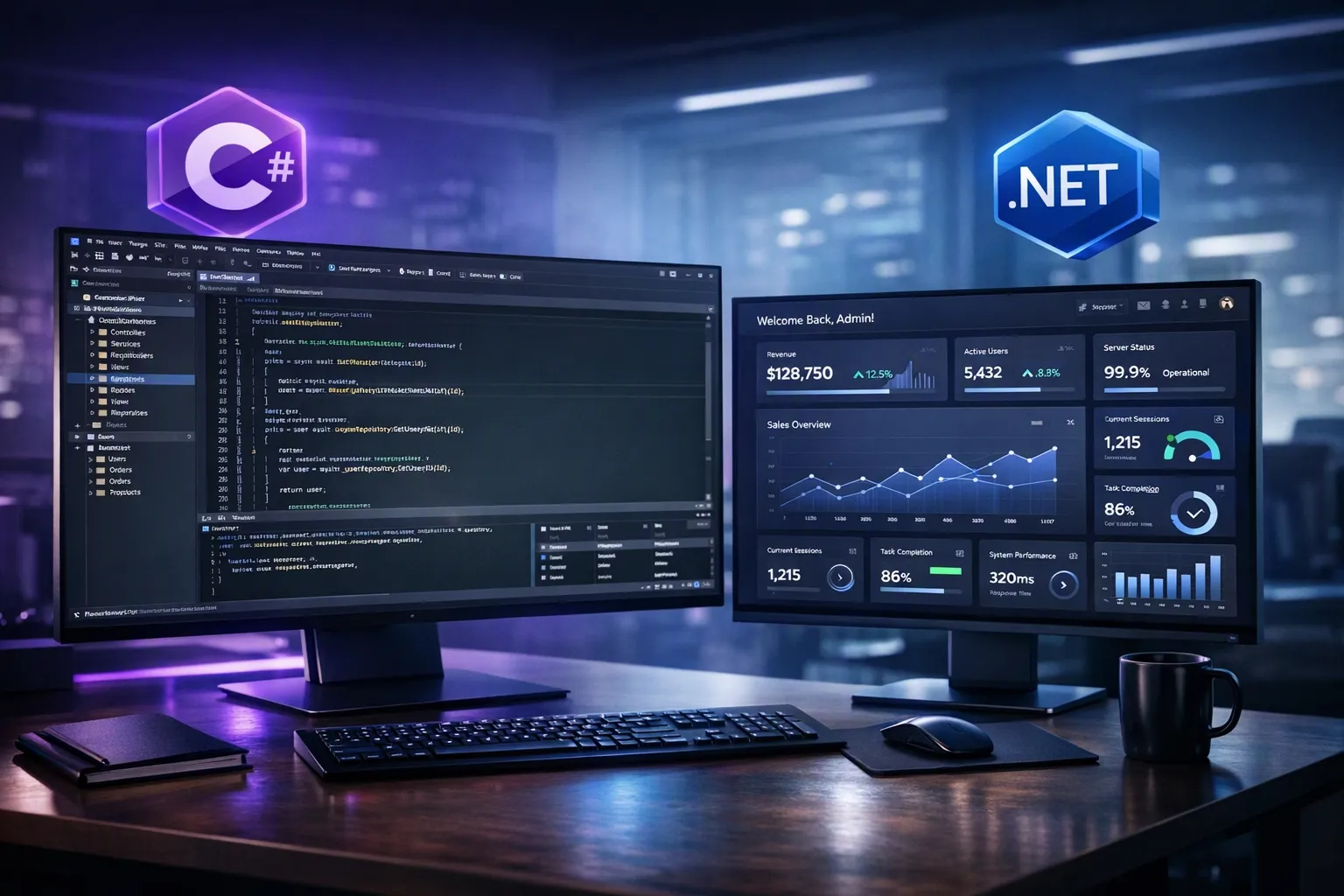 طراحی سایت کدنویسی اختصاصی سیشارپ با ASP.NET Core